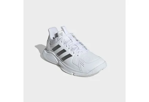 adidas Performance COURT FLIGHT Hallenschuh Volleyballschuh weiß 38 EU - Sportlicher Volleyballschuh mit cloudfoam-Dämpfung für hohen Tragekomfort. Ideal für die Halle, bietet zuverlässige Unterstützung und ein leichtes Profil.