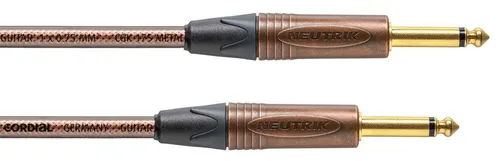 CORDIAL CSI 6 PP-Metal Instrumentenkabel 6m Kl-Kl in braun von Cordial