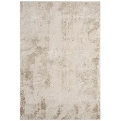 carpet city Teppich Wohnzimmer - Beige - 80x150 cm - Teppich für Wohnzimmer, Schlafzimmer und Esszimmer im klassischen Vintage-Design. Strapazierfähig, pflegeleicht und perfekt für Fußbodenheizung.