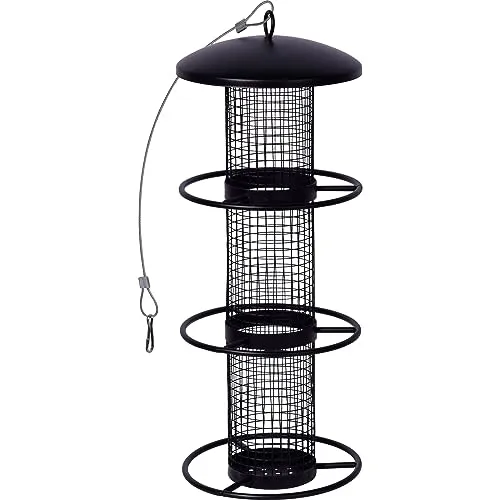 Futtersäule mit 3 Anflugringen