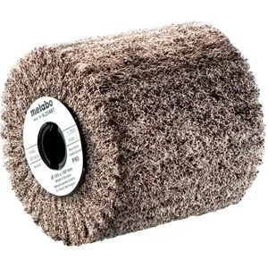 Metabo Vlies-Schleifrad 105x100mm - Zubehör für Elektrowerkzeug mit elastischem Nylonvlies für schattenfreies Mattieren, Satinieren und Polieren von Edelstahl und NE-Metallen. Ideal zum Glätten von Holzoberflächen.