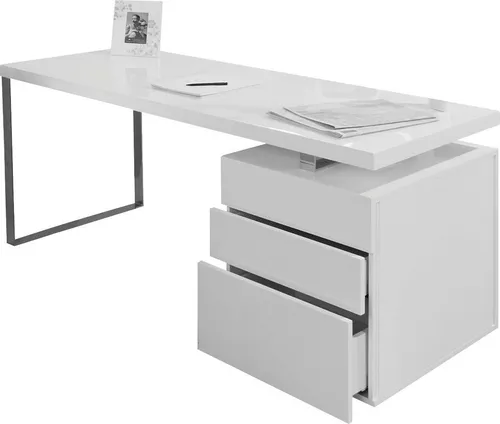 SalesFever Schreibtisch 160x70 cm - Weiß - Kinderschreibtisch mit großzügiger Arbeitsfläche und modernem Design, perfekt für kreative Lernumgebungen.