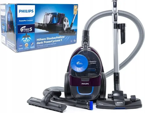 Philips PowerPro Compact FC9333/09 beutelloser Staubsauger, 900 W, PowerCyclone 5