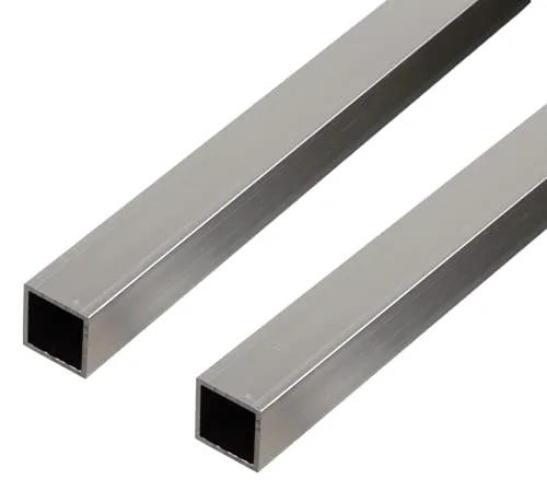 Alberts 2 x Vierkantrohr Aluminium 1000 x 40 x 40 mm - Robuste Aluminium-Vierkantrohre mit 2 mm Materialstärke, ideal für vielseitige Anwendungen im Bau- und Handwerksbereich.