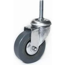 079-40 Lenkrolle 75mm ohne Feststeller - Hochwertige Lenkrolle mit 75 mm Durchmesser und gummierter Lauffläche für leisen Lauf. Ideal für den flexiblen Einsatz in Möbeln oder Transportwagen.