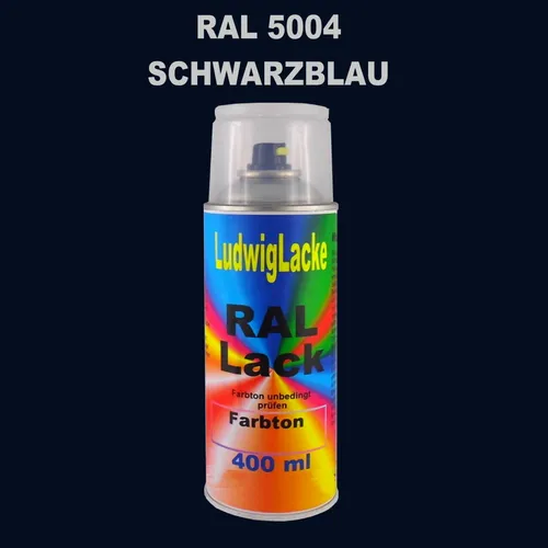 Ral Spraydose Seidenmatt 5004 Schwarzblau  400ml  Buntlack Decolack Rallack