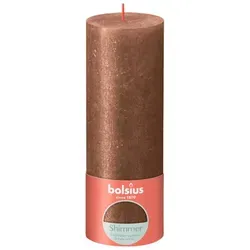Bolsius Rustik Kerze Kupfer 190/68mm - Braun