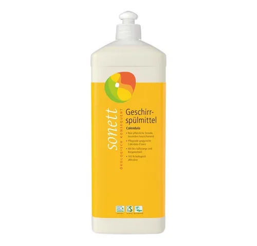Sonett Geschirrspülmittel - Calendula Nachfüllflasche 1L Geschirrspülmittel