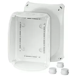 Hensel DK 1600 G Kabelabzweigkasten - Sonstige Elektroinstallationsartikel, robuster Kabelabzweigkasten aus Thermoplast, ideal für Aufputz-Anwendungen und geschützte Installationen im Freien, mit IP 55 Schutz.