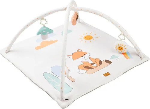 Sterntaler Spielbogen Fuchs Filou - Wattierte Krabbeldecke 80x80cm - Der Sterntaler Spielbogen Fuchs Filou begeistert mit interaktiven Spielelementen und fördert die Sinne Ihres Babys. Die weiche, gepolsterte Decke sorgt für sicheren Spielspaß und lässt sich leicht reinigen.