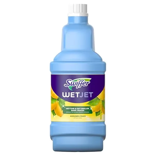 Swiffer WetJet Bodenreiniger Gelb 1,25 L - Besen- & Bodenwischer-Zubehör, effektive Reinigung mit gelbem WetJet Bodenreiniger für streifenfreie Sauberkeit und einfache Anwendung.