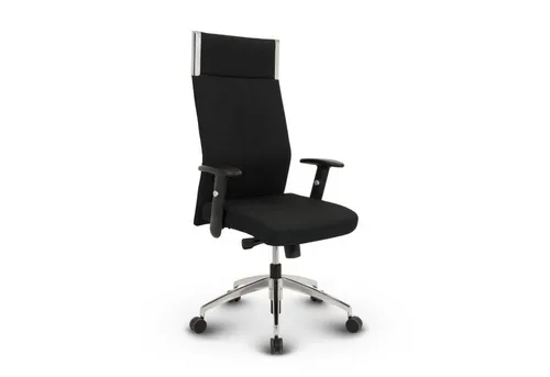 Versee Chefsessel Black-Line Profi Chefsessel Stoff - Parent (Drehstuhl für Büro und Home Office), mit Lendenstütze, höhenverstellbar, gepolstert, Synchronmechanik