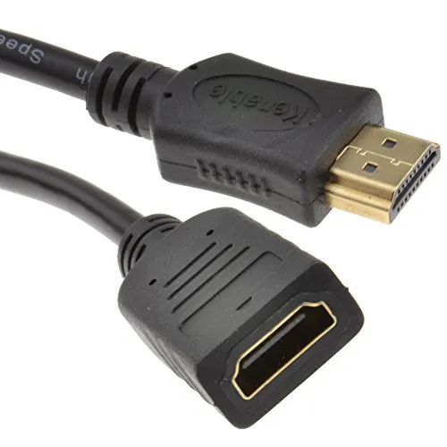 HDMI Verlängerung Anschlusskabel Männlich Zum Weiblich Hoch Geschwindigkeit Kabel 1080p HD TV 2 m [2 Meter/2m]