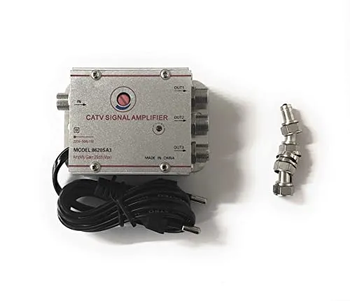 Digitaler terrestrischer Antennenverstärker mit 3 Ausgängen für analoge oder Digitale TV-Antennen.