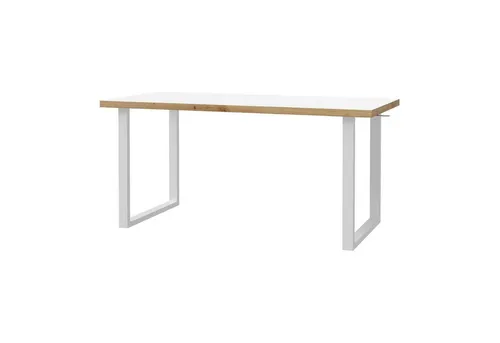 Schreibtisch - weiß-Artisan Eiche - 160 cm - Kinderschreibtisch in elegantem Weiß mit Artisan Eiche, ideal für kreative Lernumgebungen, inklusive Speditionslieferung bis in die Wohnung.