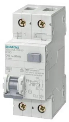 SIEMENS Schalter 5SU13566KK13 - FI-Schutzschalter 13 A, schützt zuverlässig vor elektrischen Fehlerströmen