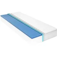 vidaXL Matratze 180 x 200 cm - Viskoelastischer Memory-Schaum - Matratzen, 18 cm dick, passt sich optimal Ihrem Körper an und sorgt für Druckentlastung sowie ein gesundes Schlafklima, ideal für Allergiker.