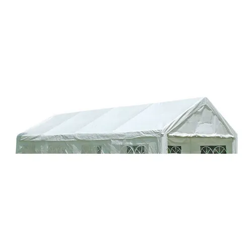 TPFGarden Pavillon-Ersatzdach LIVINGSTON 4x8 Meter - Die TPFGarden Dachplane LIVINGSTON ist die perfekte Ersatzabdeckung für Pavillons mit den Maßen 4x8 Meter. Hergestellt aus robustem PE-Gewebe, bietet sie Schutz vor Sonne und leichtem Regen und sorgt für eine einladende Atmosphäre bei Gartenpartys.