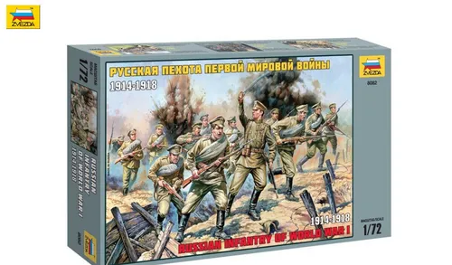 Zvezda ZV8082 1/72 Russian Infantry of World War I