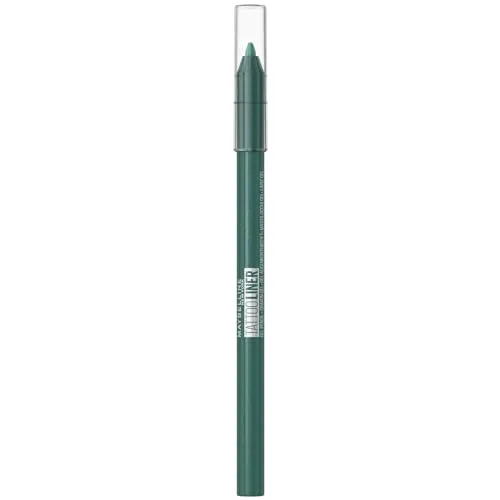 Maybelline New York Wasserfester Eyeliner mit wischfester, farbintensiver Gel-Textur, Tattoo Liner Gel Pencil, Nr. 815 Tealtini (Grün), 1 Stück