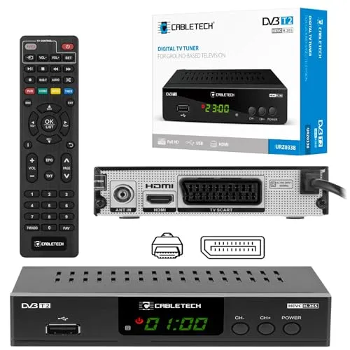 Cabletech DVB-T2 H.265 HEVC USB TV Set-Top-Box