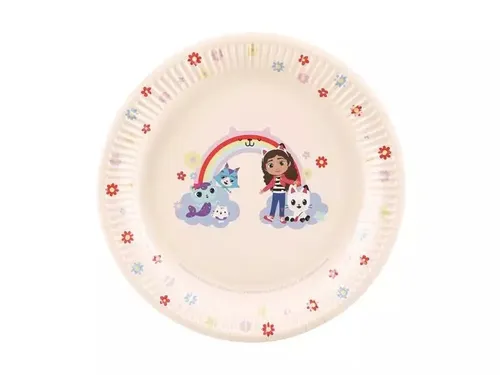 Talerzyki Koci Domek Gabi 23cm 6szt PartyDeco 5904555099210