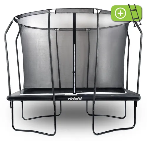 Virtufit Premium Outdoor-Rechtecktrampolin mit Sicherheitsnetz