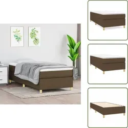 vidaXL Boxspringbett Dunkelbraun 80x200 cm von vidaXL
