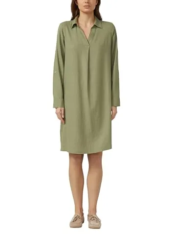 s.Oliver Leinenmix-Kleid mit Turn-up von s.Oliver