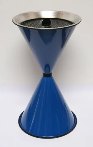 Standaschenbecher Diabola - Modernes Design aus Metall - Hochwertiger Standaschenbecher Diabola 71 x Ø40 cm mit 25 kg Quarzsand, ideal für Innen- und Außenbereiche. Made in Germany mit exzellenter Verarbeitung und langer Lebensdauer durch Pulverbeschichtung.