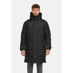 Indicode Winterjacke Herren INStuds Jacke Winter Herrenjacke Herren Parka mit Kapuze, warm gefüttert schwarz XL (56)