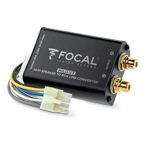 Focal HILOV3 Hi-Lo V3 Hoch-Bas Adapter - Car-HiFi-Lautsprecher mit Impedanz-SIM und Remoteausgang für optimale Klangqualität und einfache Installation in deinem Fahrzeug.