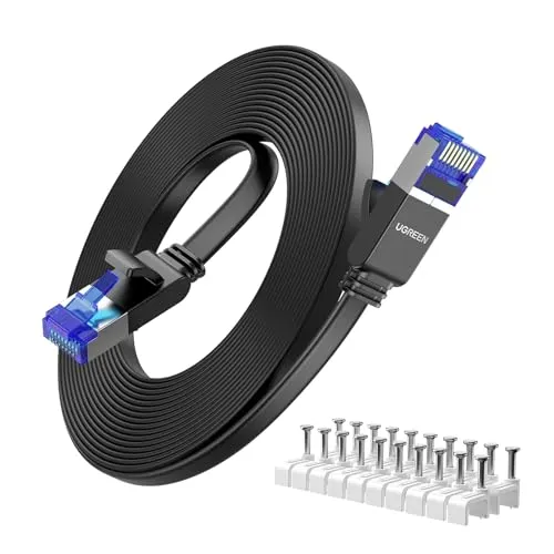 UGREEN Cat 8 LAN Kabel 40Gbps Netzwerkkabel Ethernet Kabel (1M)