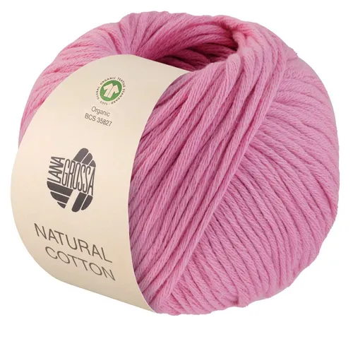 LANA GROSSA NATURAL COTTON Häkelwolle, 80 m (Bio-Baumwollgarn in Millefili-Zwirnung), 50 g