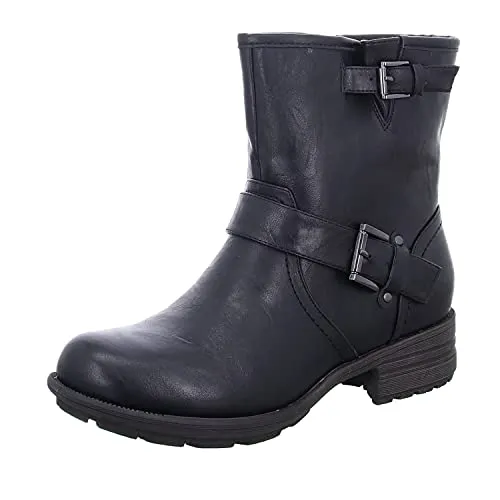 Alyssa WMS2013017 Damen Schlupf/Reißverschlussstiefelette - Wanderschuhe mit warmem Futter für optimalen Komfort und Wärme, ideal für kalte Tage und Outdoor-Aktivitäten.