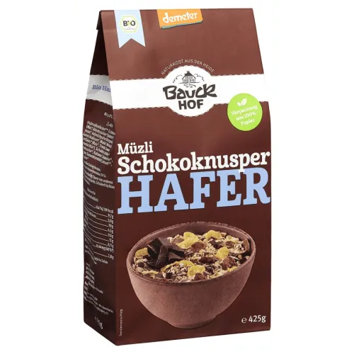 Hafer Müsli Schoko + Flakes demeter (425g) von Bauckhof