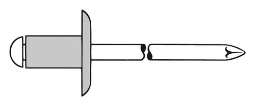 Gesipa Blindnieten Aluminium Grosskopf K14 5 x 14 mm von GESIPA