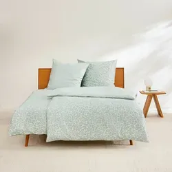 s.Oliver Satin Bettwäsche Leo olive 70x90cm, 140x200cm in grün von IBENA Textilwerke GmbH