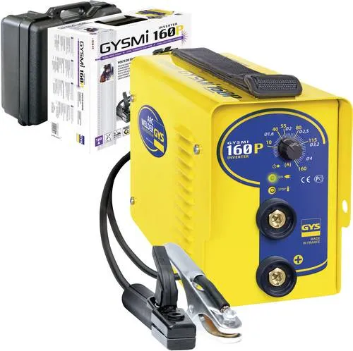 GYS GYSMI 160P Schweißgerät - Elektroden-Schweißinverter mit Potentiometer, bietet stabile Schweißleistung und hervorragende Zündeigenschaften, ideal für präzise Schweißarbeiten.