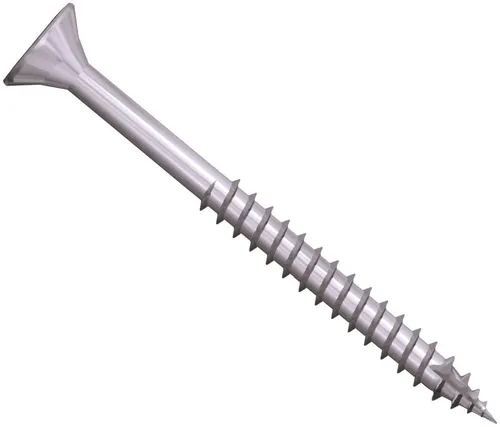 Jet-Fast Spanplattenschraube Universalschrauben Pro Inox 100/200 Stück, (Edelstahl A2, korrosionsbeständig), Schneidspitze und Fräsrippen für Holzverschraubungen