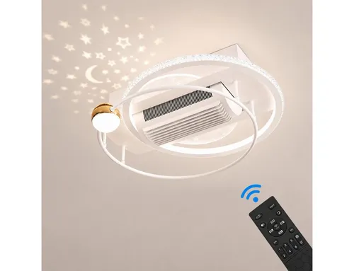 Eurohandisplay Deckenventilator mit LED-Beleuchtung und Fernbedienung
