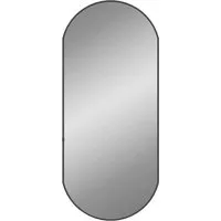 Produktbild vidaXL Wandspiegel 80x35cm Oval Schwarz