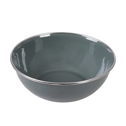 GRÄWE Camping/Müsli Schale - 500 ml (Ø 15 cm), Emaille, Grau