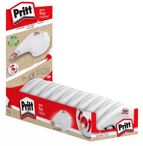 Pritt Korrekturroller Eco Flex 4,2 mm x 10 m 10er Display