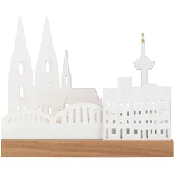 räder Teelichthalter Lichtobjekt Stadtsilhouette Köln von Räder