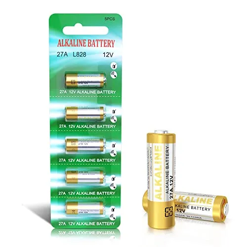 27A 12V Alkaline Batterien - 5 Stück mit 3 Jahren Garantie - Hochwertige 12V Alkalibatterien mit langer Lebensdauer und stabiler Spannung. Ideal für Garagentoröffner, Fernbedienungen und mehr – 100% lecke-frei und sicher.