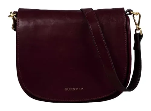 Burkely Leder Umhängetasche Schultertasche Vintage Veda Satchel Bag Cherry weinrot