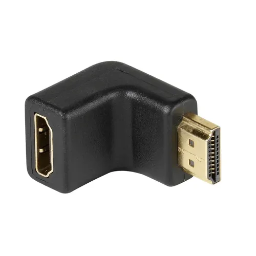 VIVANCO ultimativer HDMI Winkeladapter, kompatibel mit HDMI Buchse zu HDMI