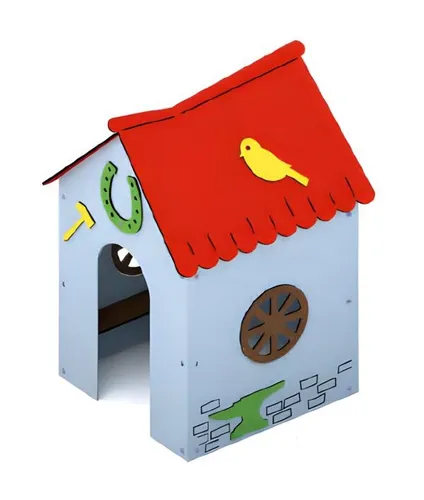 Spielplatz Gartenhaus Ritterspielplatz – Spielhaus für Kinder - Ideales Spielhaus für Kinder von 1-11 Jahren. Fördert kreatives Spielen und Abenteuer in buntem Design. Montage erforderlich, aber robust und langlebig.