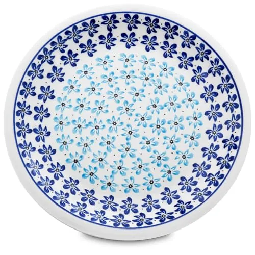 Bunzlauer keramik Teller – flacher Essteller Speiseteller Ø 24 cm – spülmaschinenfest, robust & langlebig (Dekor 1111)